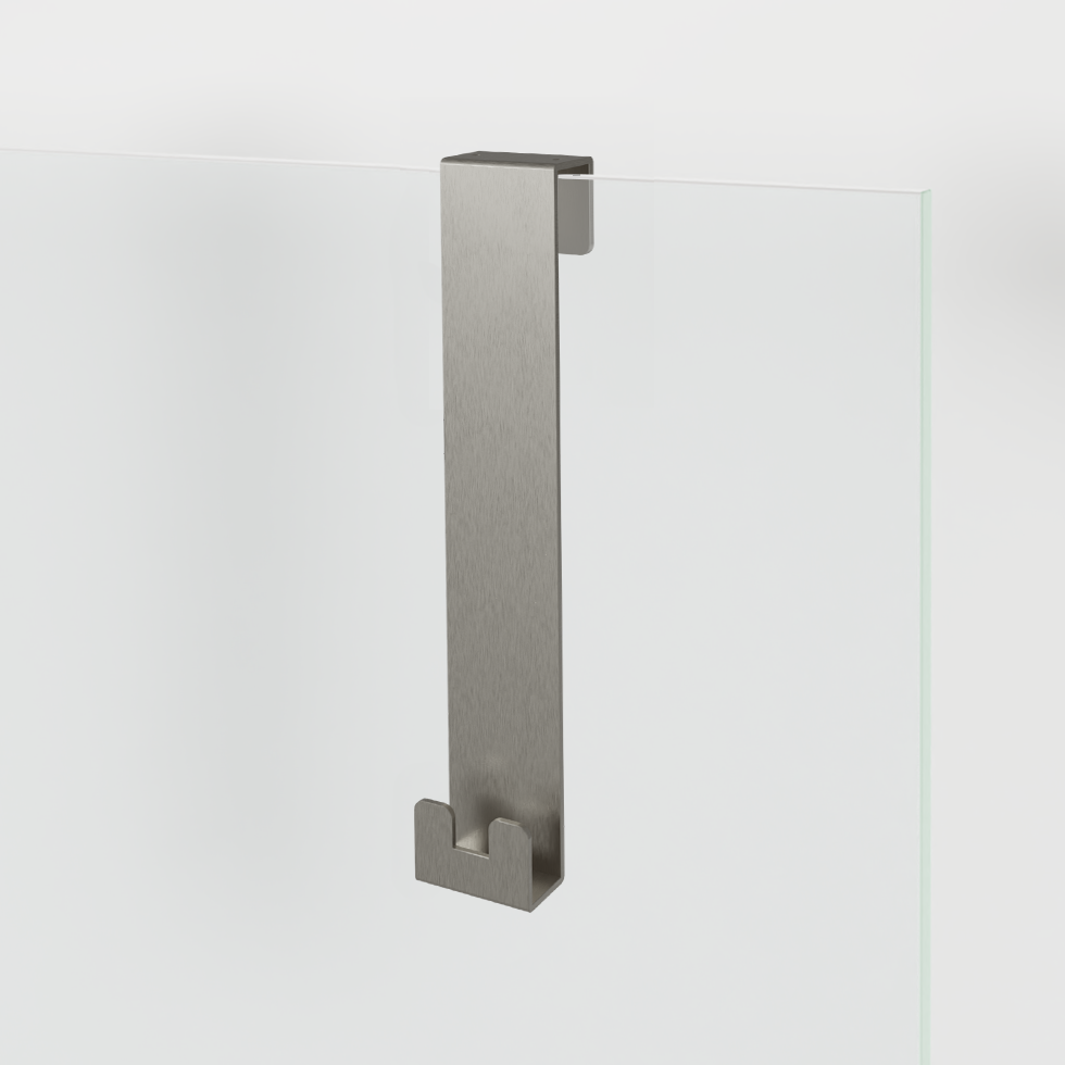 Blaufoss Gulio douchehaak | Brushed Coolmetal | 1 stuk | Roestvrij staal