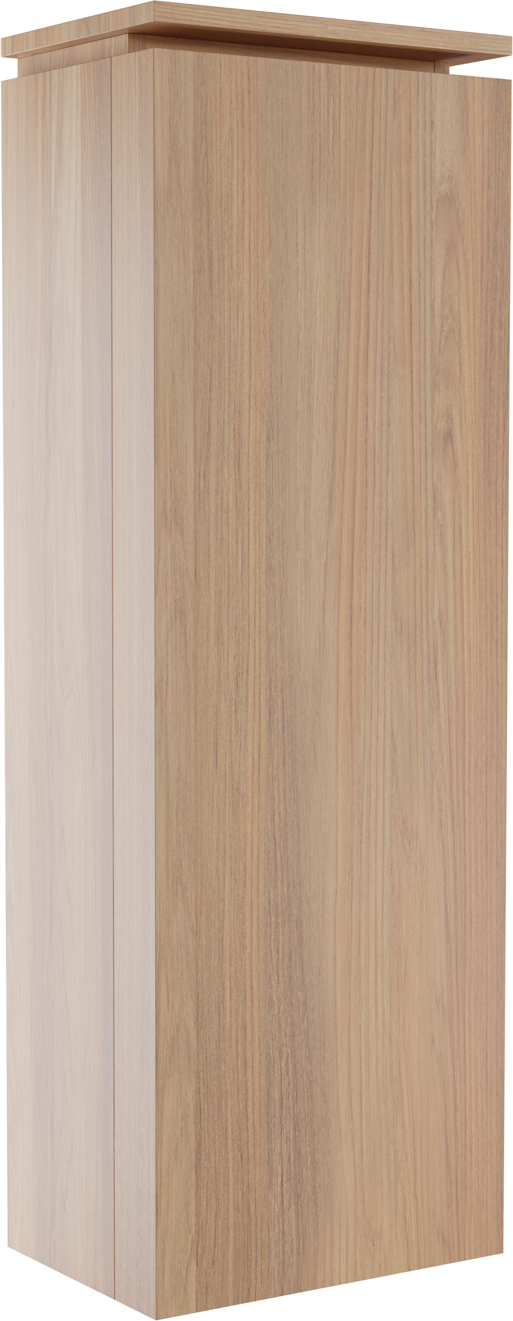 Balmani Eclips badkamerkast | B44 x D32 x H130 cm | Teak | Scharnieren links | Massief hout | Vlakke afwerking