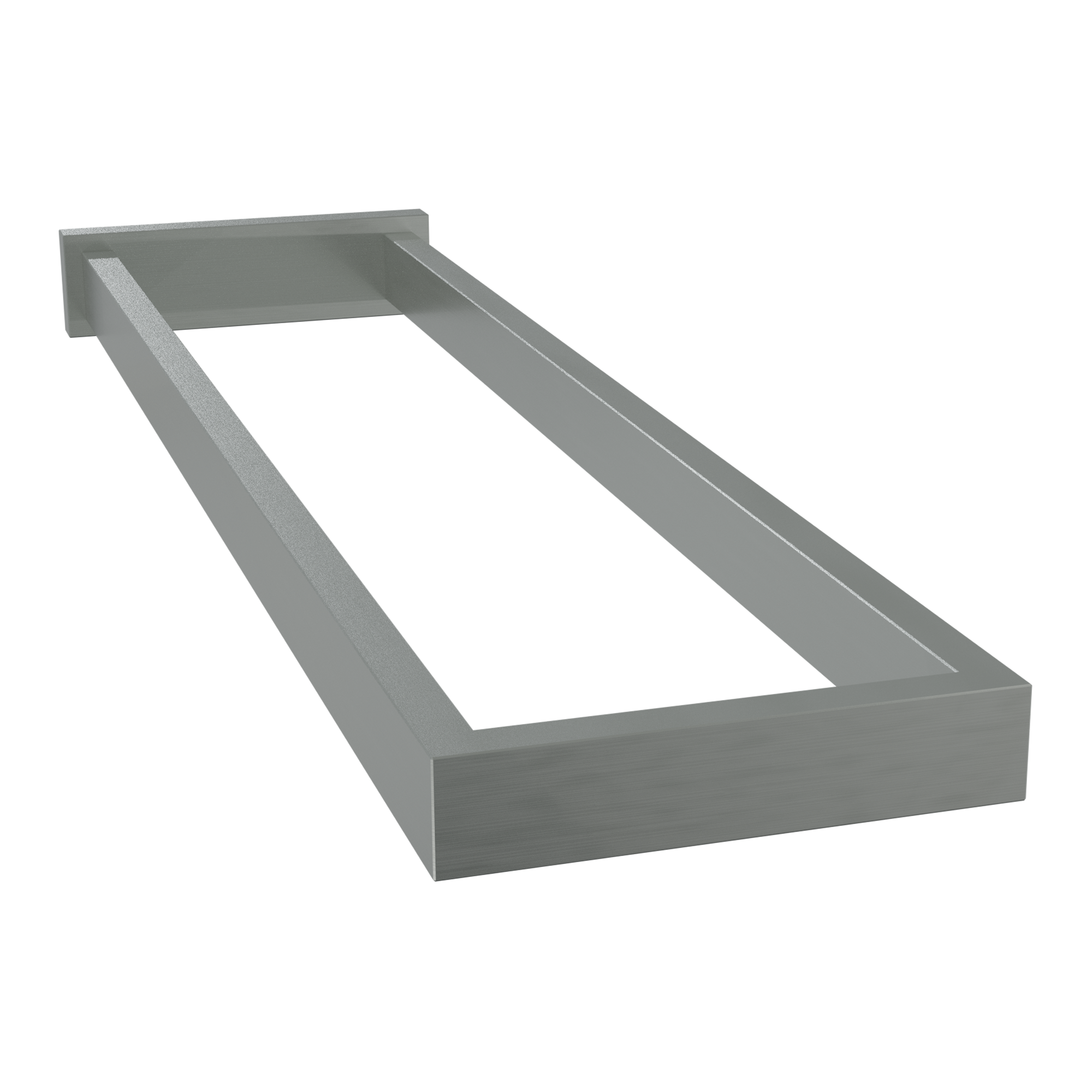 Blaufoss Blackline Noma handdoekhouder | Brushed Inox | 41 cm | Dubbel