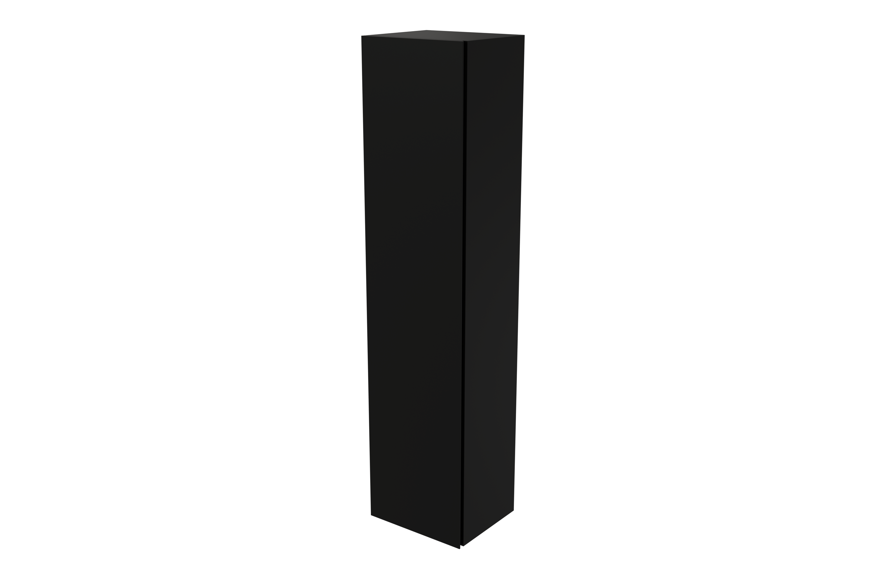 Storke edge modulo badkamerkast 35 x 25 x 150 cm zwart x o badkamers