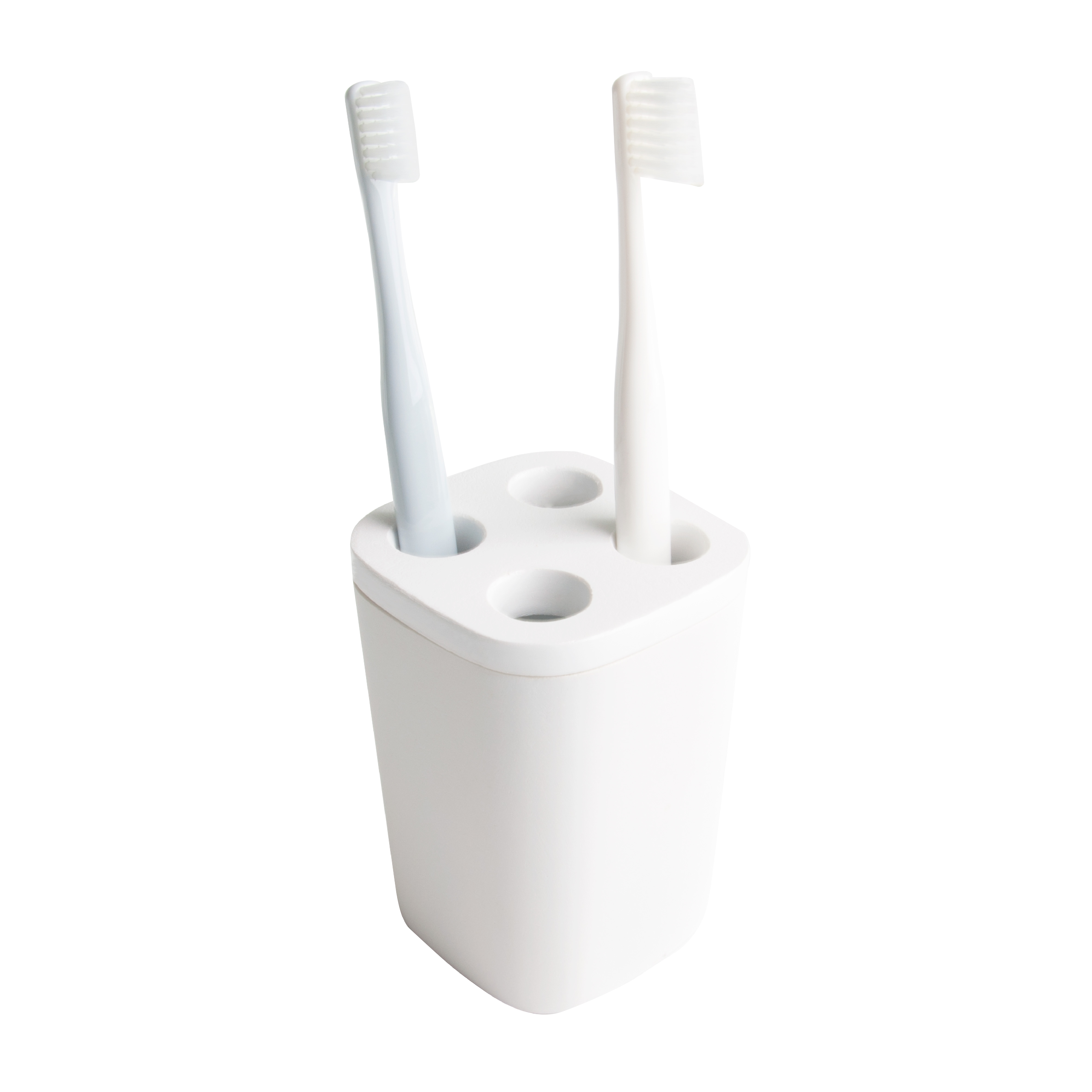 Balmani Testa tandenborstelhouder | Mat wit | 7 x 10,5 cm | Solid Surface