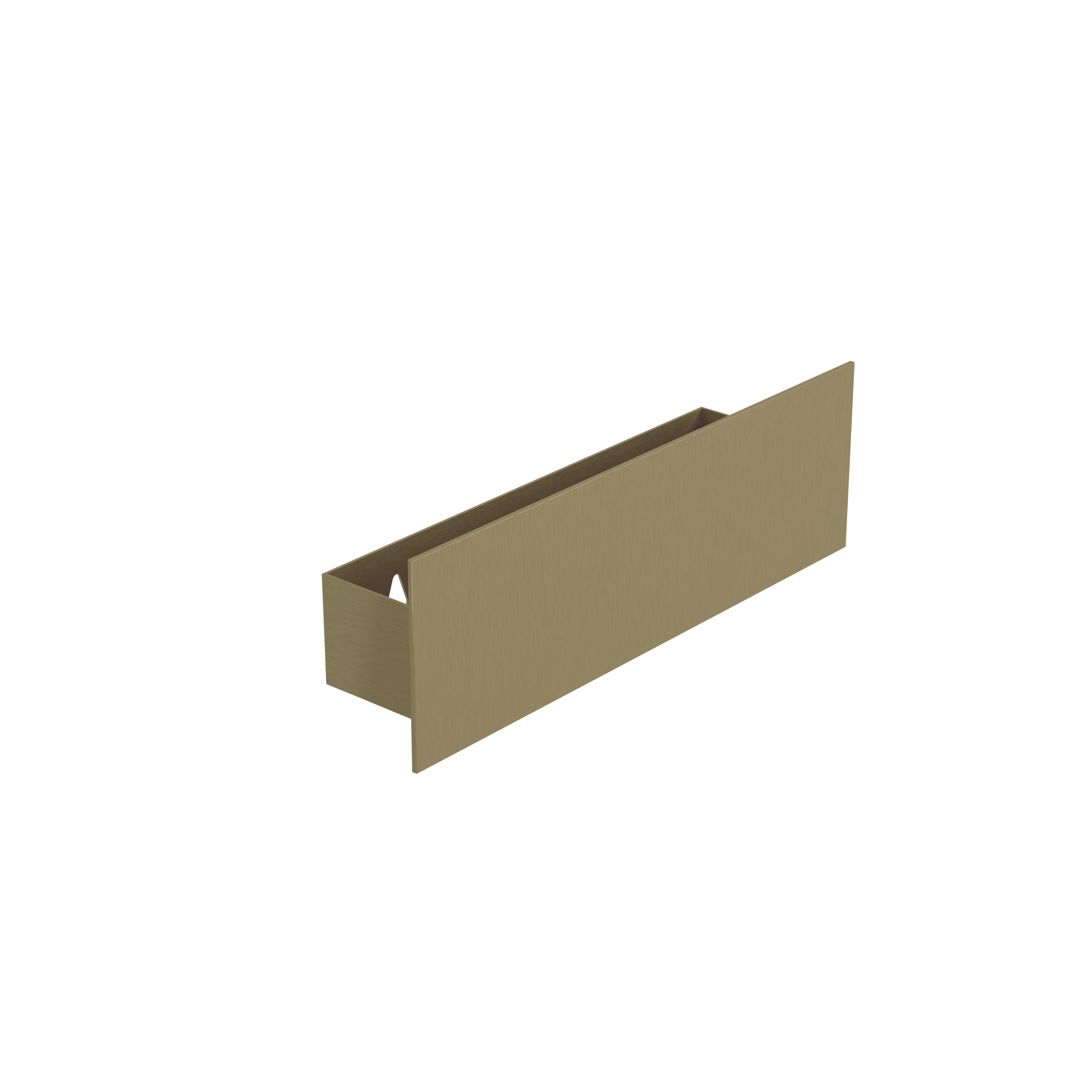 Balmani Uma wandplank | Brushed Champagne Gold | 35 x 8,5 cm | Roestvrij staal | Zonder groeven