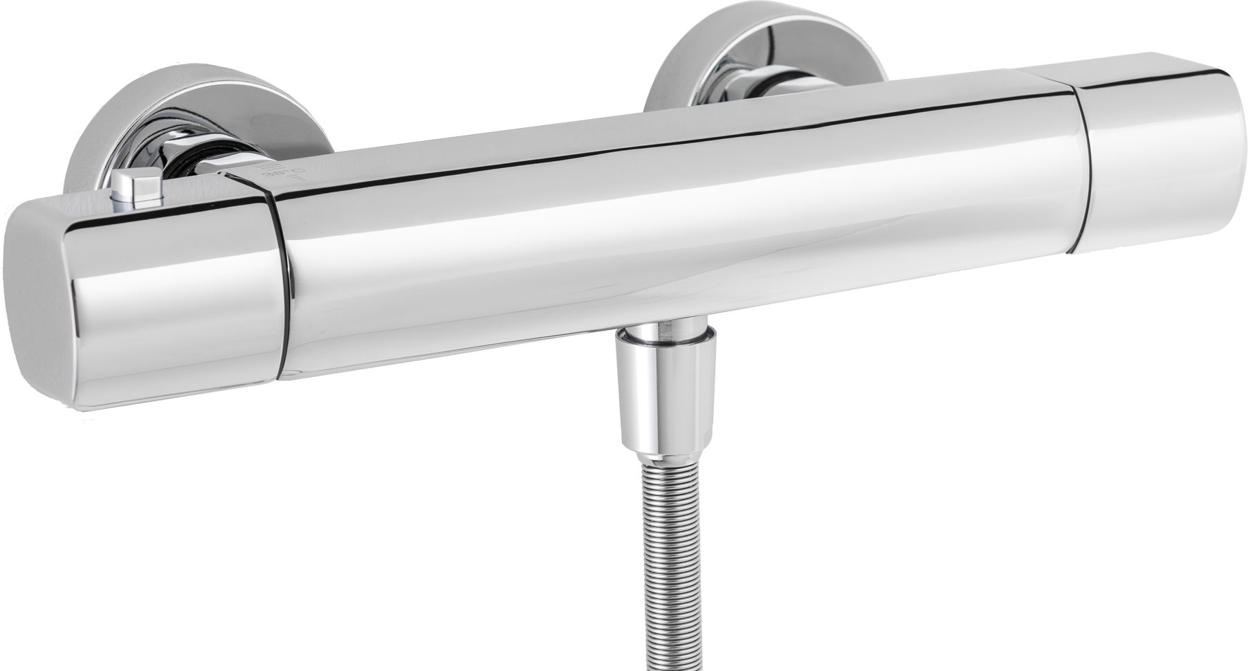 Blaufoss Bodan douchekraan | Glanzend Chroom | Zonder waterbesparende functie | Thermostatische kraan
