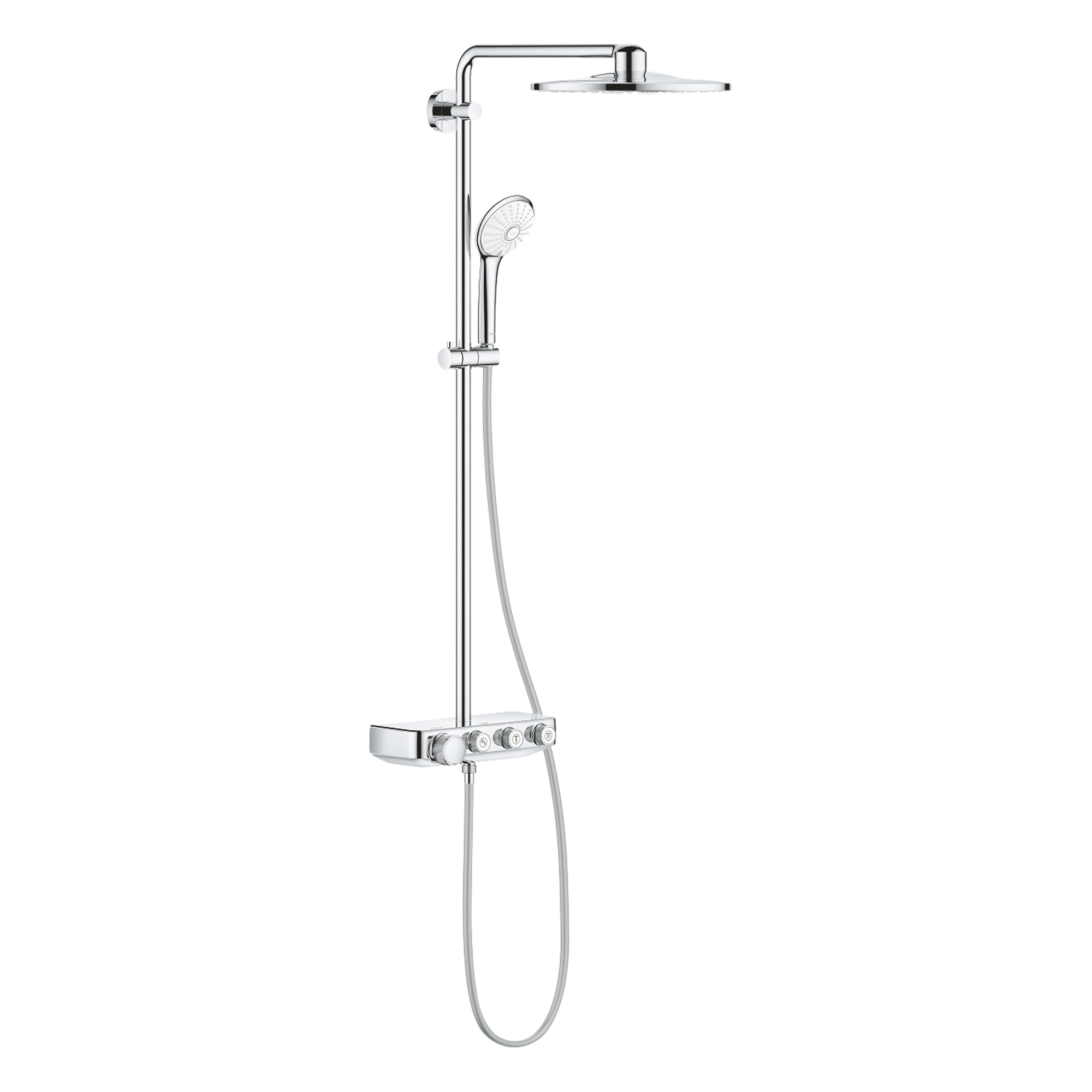 Grohe Euphoria SmartControl System 310 Duo regendoucheset | Glanzend Chroom | Met waterbesparende functie | Thermostatische kraan | Ronde regendouchekop | Ø31cm