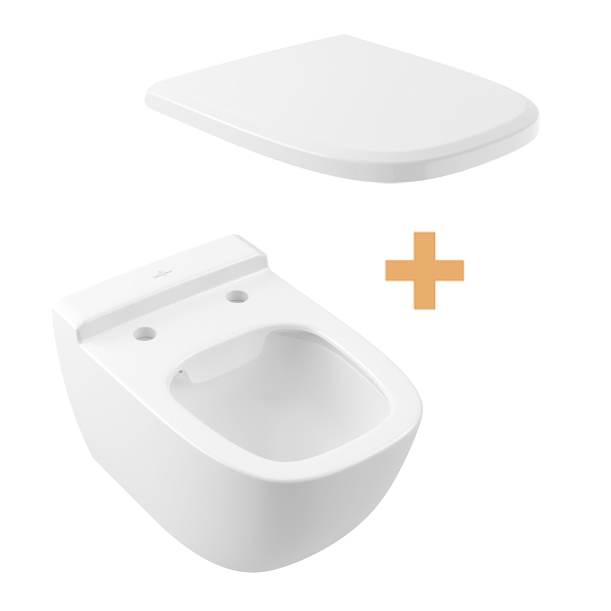 Villeroy & Boch Antheus hangtoilet met wc-bril | Mat wit | Randloos | Met SoftClose