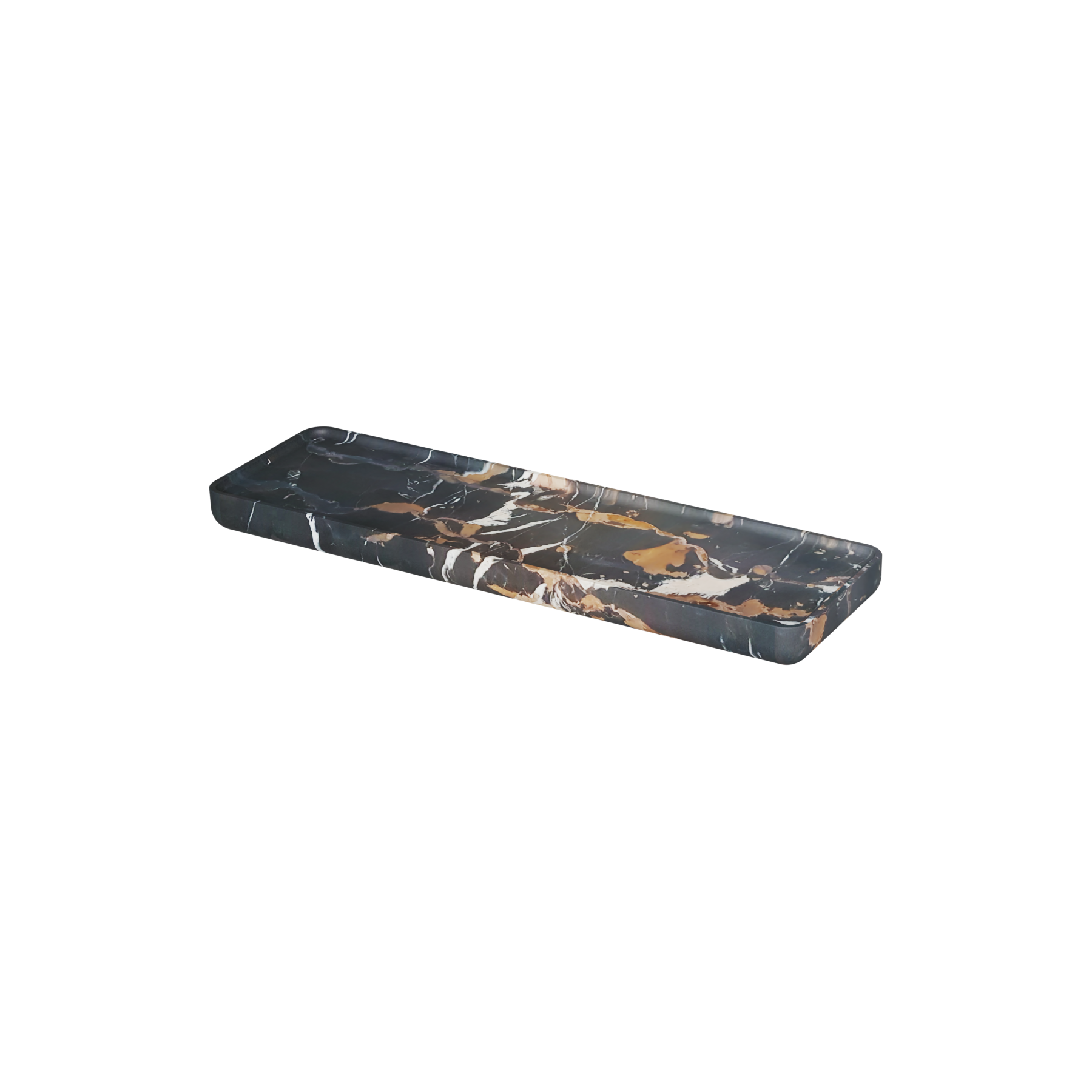 Balmani Tray wandplank | Portoro Gold | 40 x 12 cm | Marmer