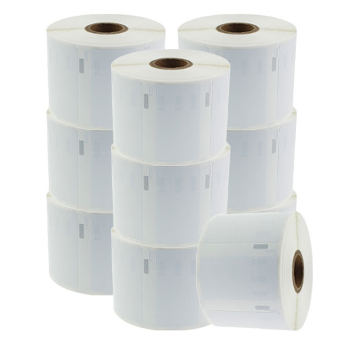 10x Dymo 11354 / S0722540 compatible labels verwijderbaar, 57 mm x 32 mm