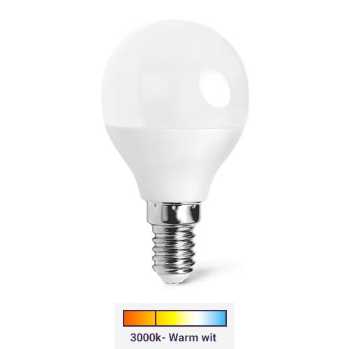 E14 LED Lamp | Kogel G45 | 3000K warm wit | 6W (42W)