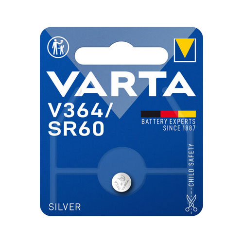 Varta V364 / SR60 / SR621SW zilveroxide knoopcel batterij