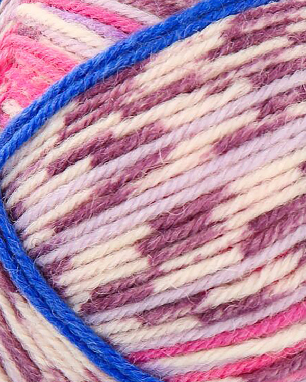 Garn Novita Kaksoset 150 gram, Cerise/lila/natur