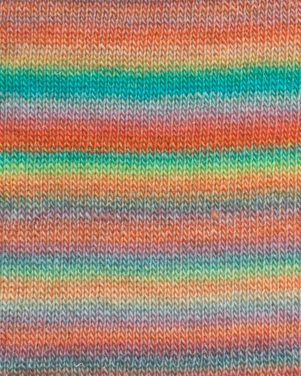 Garn Mille Colori Baby bl, Oransje/grønn multi