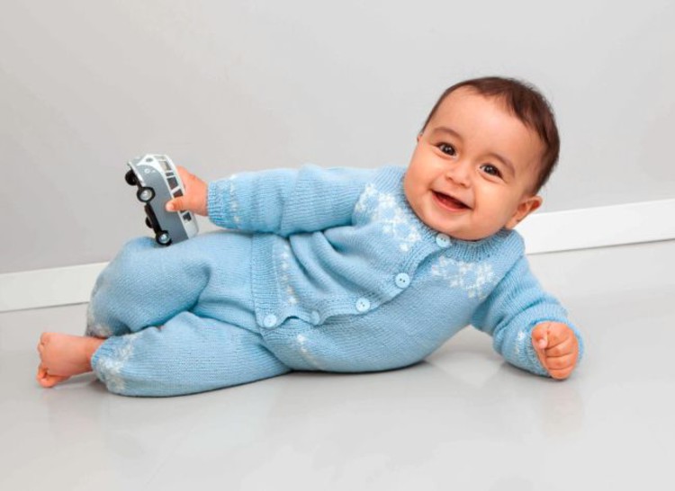 Babyset blå