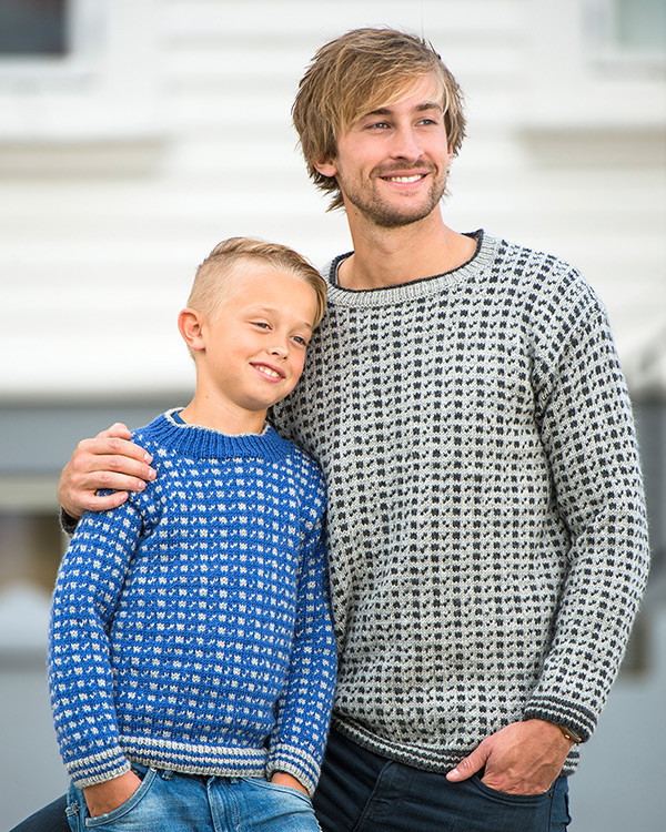 Herre/børnesweater