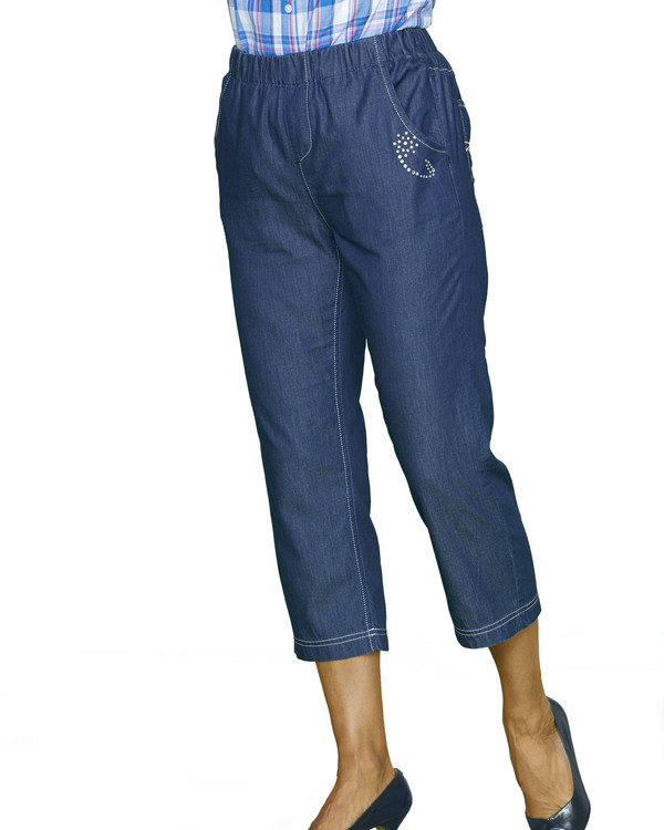 Caprijeans, Blå
