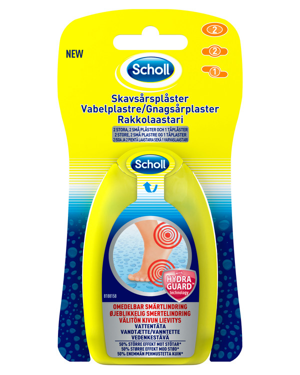 Scholl Hydro Gel plåster mixed