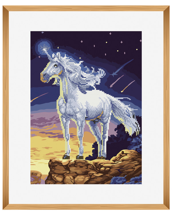Diamond painting/ Paint by numbers Enhjørning