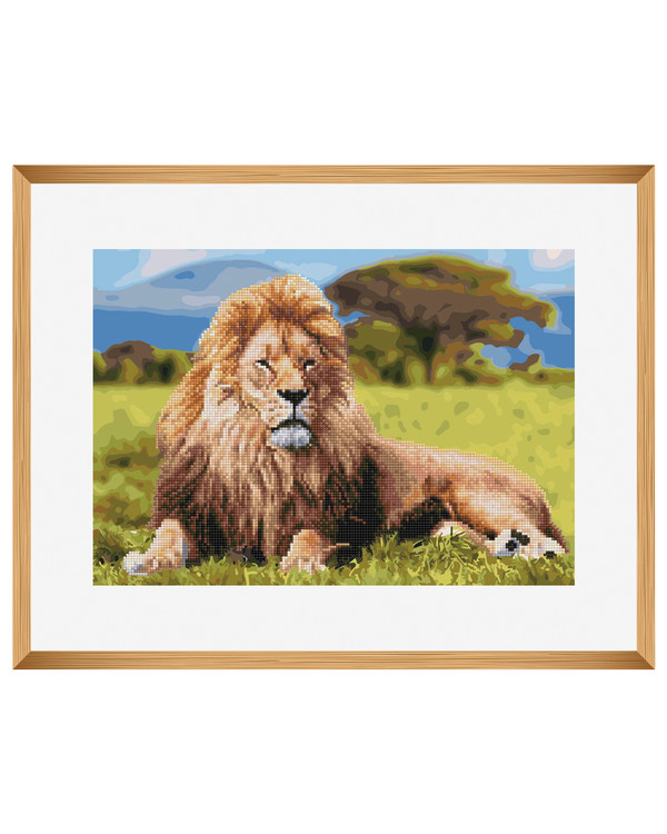 Diamond painting/ Paint by numbers Lejon