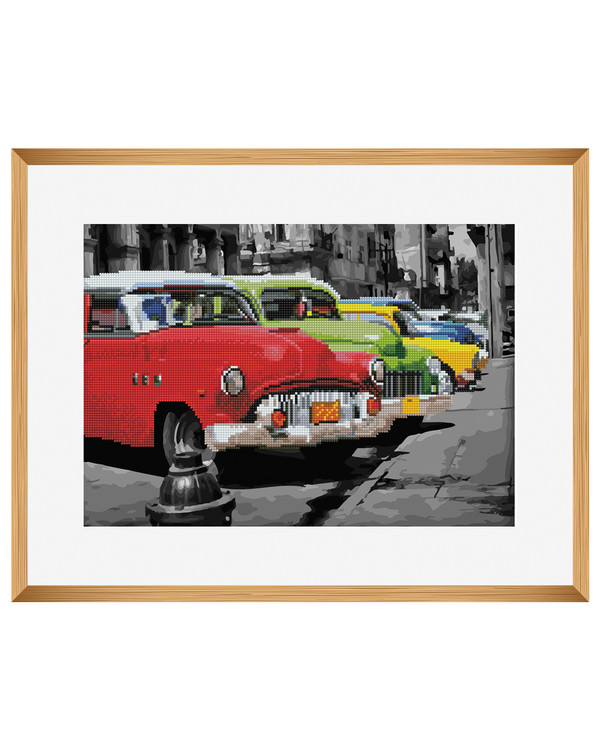 Diamond painting/ Paint by numbers Retroautot