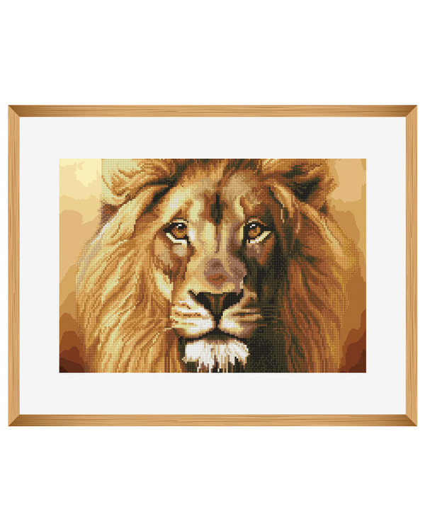 Diamond painting/ Paint by numbers Uljas leijona