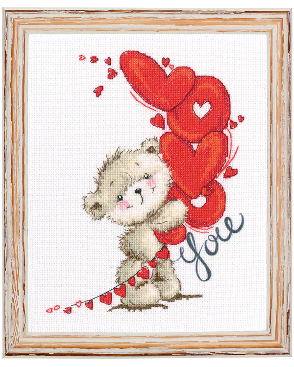 Broderipakke Bilde I love you