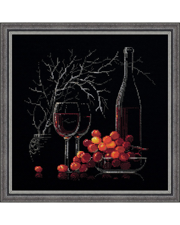 Broderikit Tavla Rött Vin