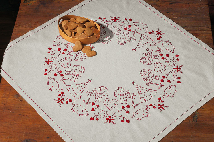 Broderikit Duk Pepparkakor