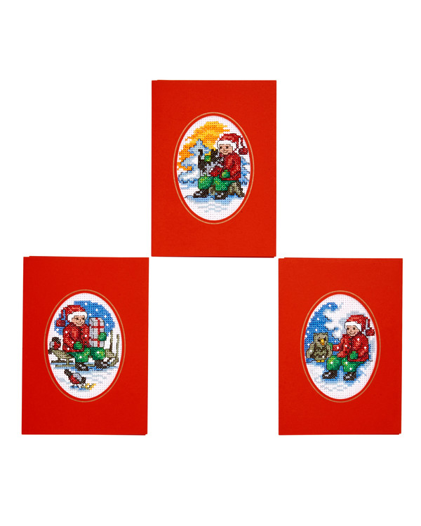 Julkort Djurvännen 3-pack