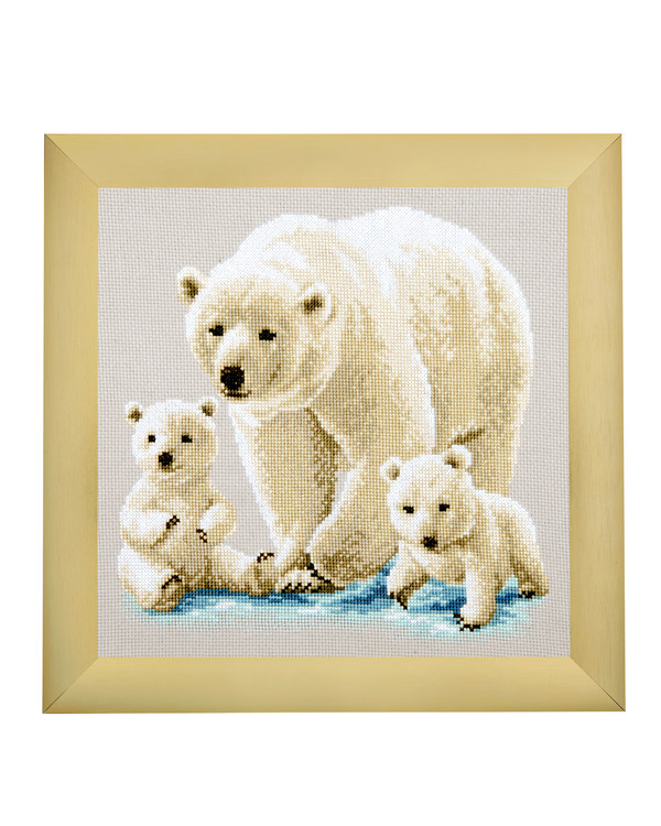 Broderikit Tavla Björnfamiljen