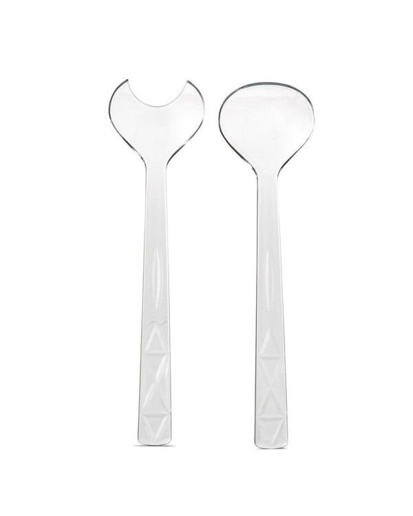 Picknick Salladsbestick 2 delar, Vit/beige