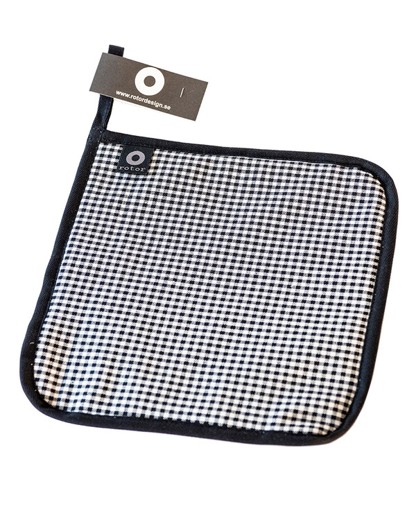 Grytlapp Kockruta 1-Pack, Svart
