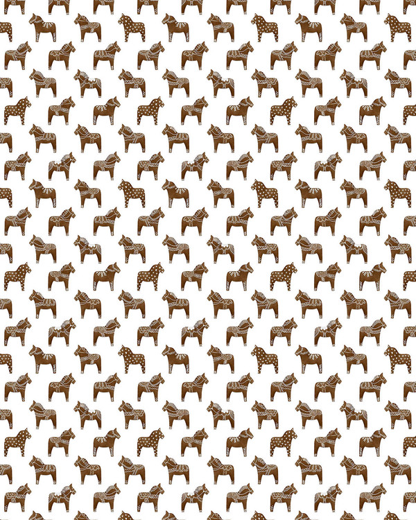 Metervare Jul Dalapeppiser, Hvit/beige