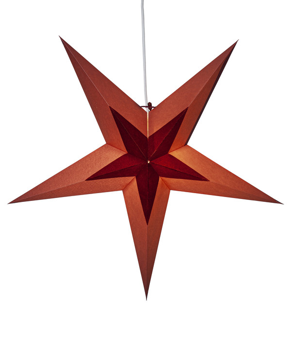 Star Trading Joulutähti Sametti Ø 60 cm, Punainen