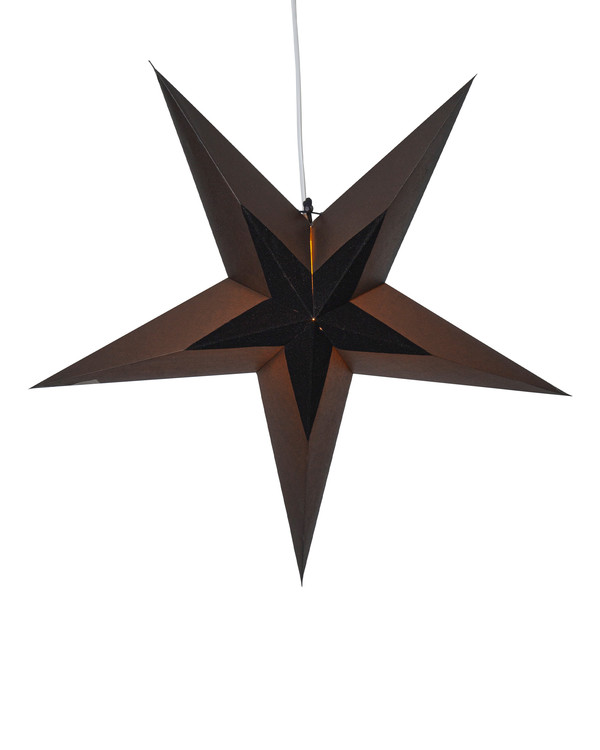 Star Trading Adventsstjerne Fløyel Ø 60 cm, Svart