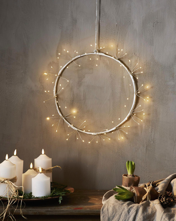 Star Trading LED Kranssi Halo, Valkoinen