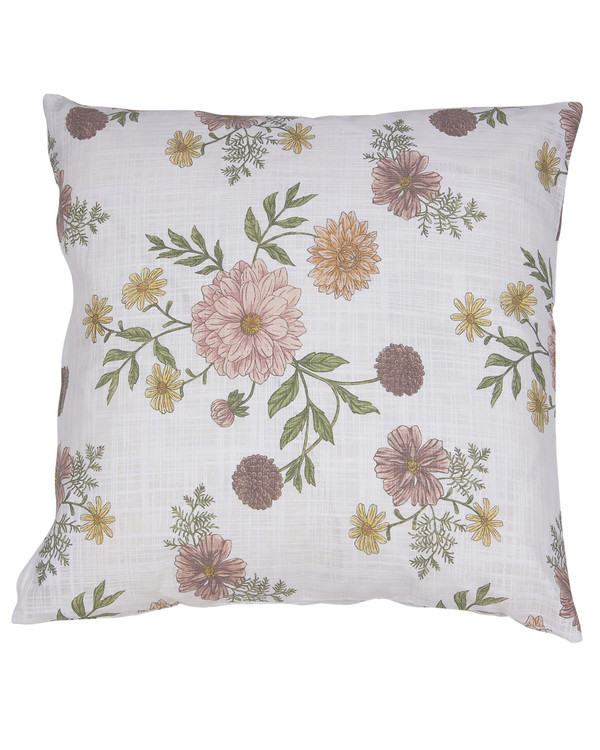 Kissenbezug mit gedrucktem Motiv Dahlia, Rosa