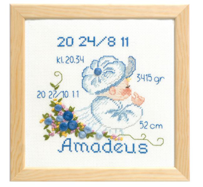 Broderikit Doptavla flicka