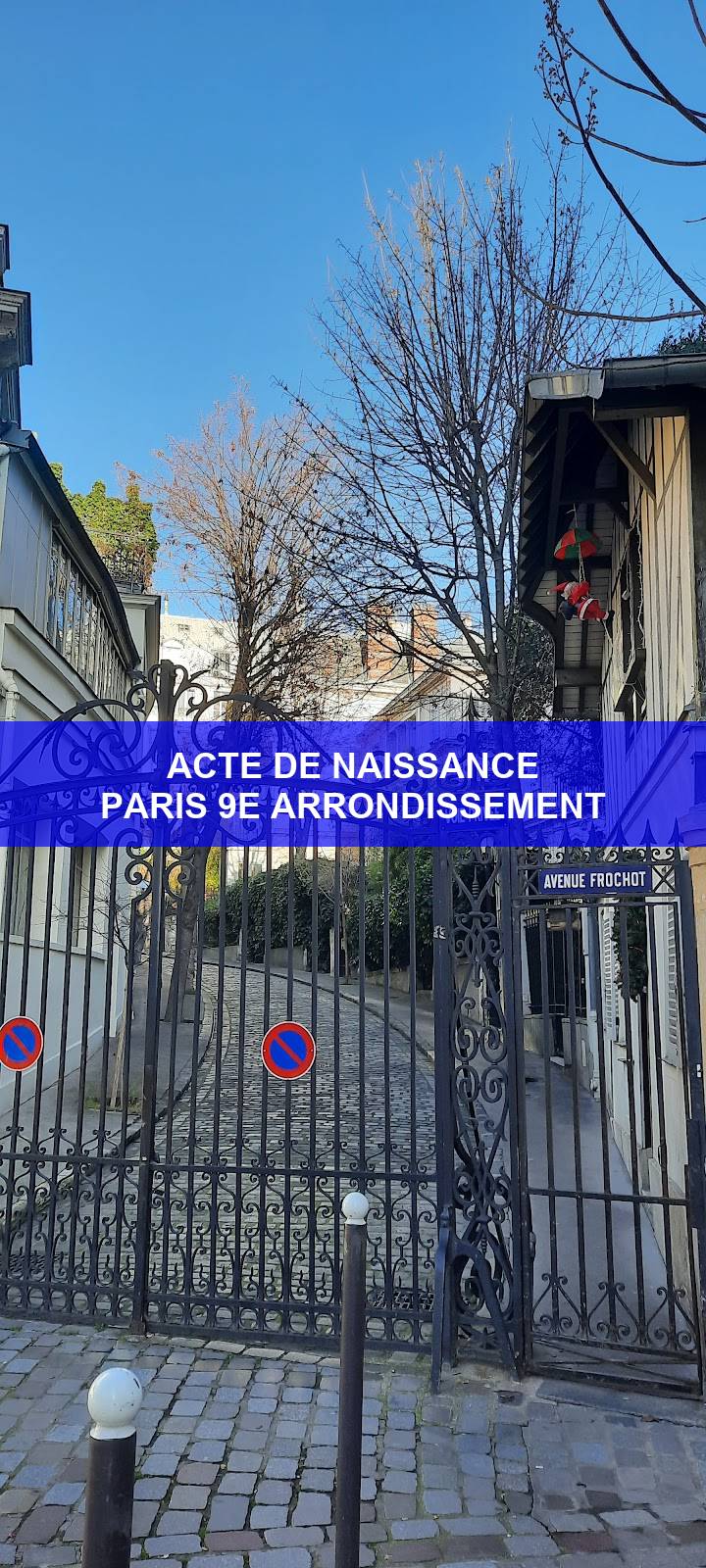 acte de naissance Paris 9e arrondissement