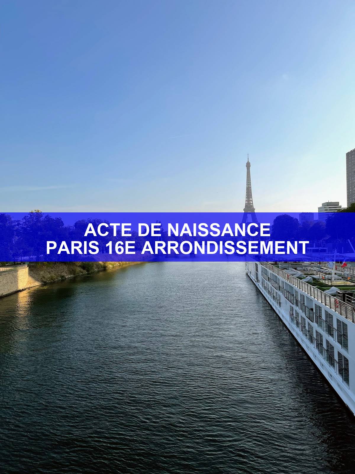 acte de naissance Paris 16e arrondissement