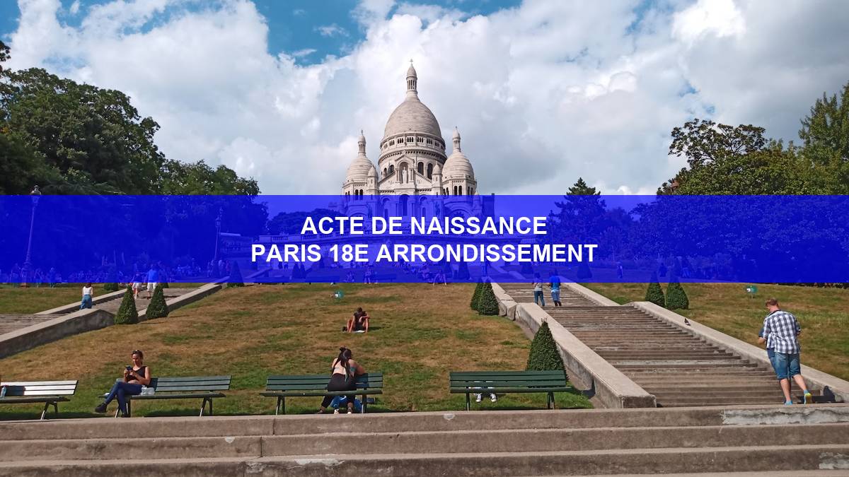 acte de naissance Paris 18e arrondissement
