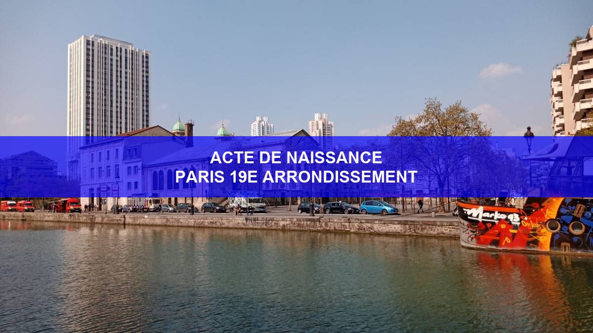 acte de naissance Paris 19e arrondissement