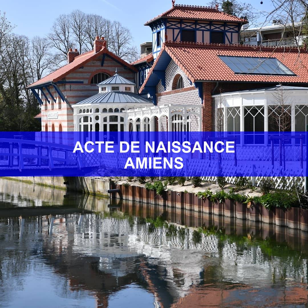 acte de naissance Amiens