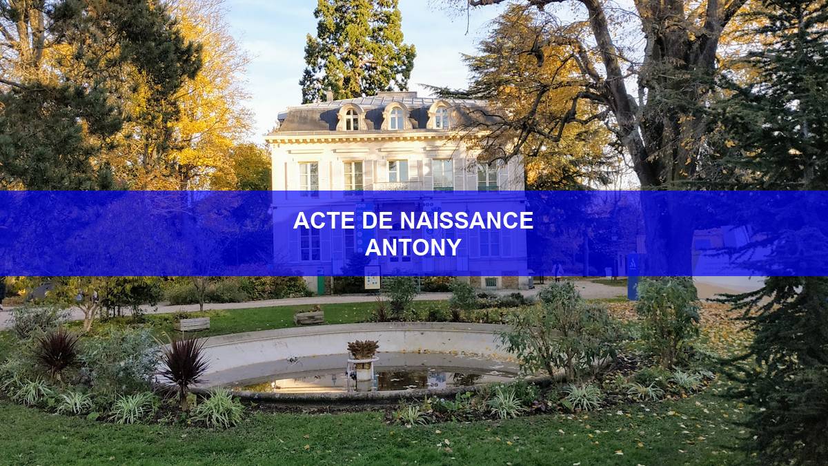 acte de naissance Antony