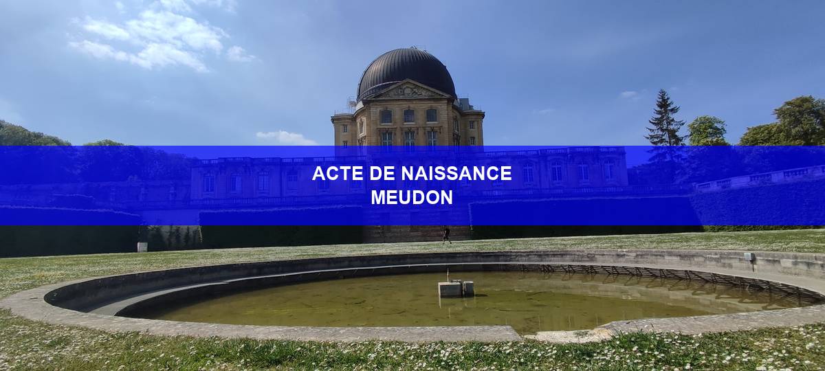 acte de naissance Meudon