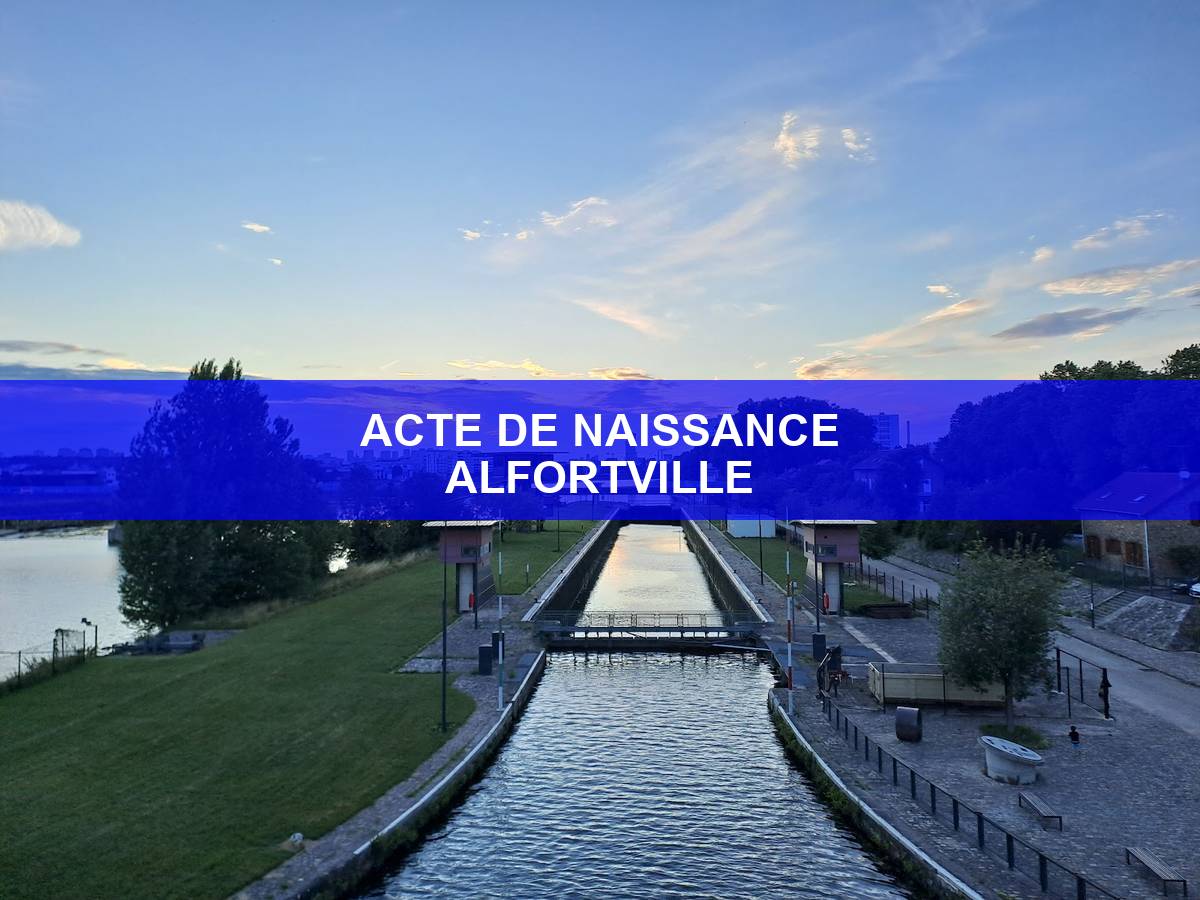 acte de naissance Alfortville