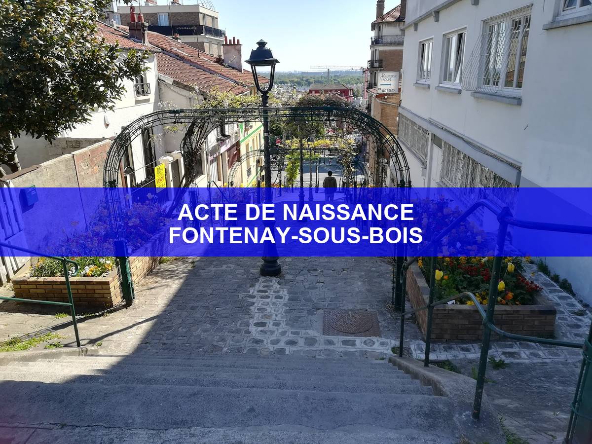 acte de naissance Fontenay-sous-Bois
