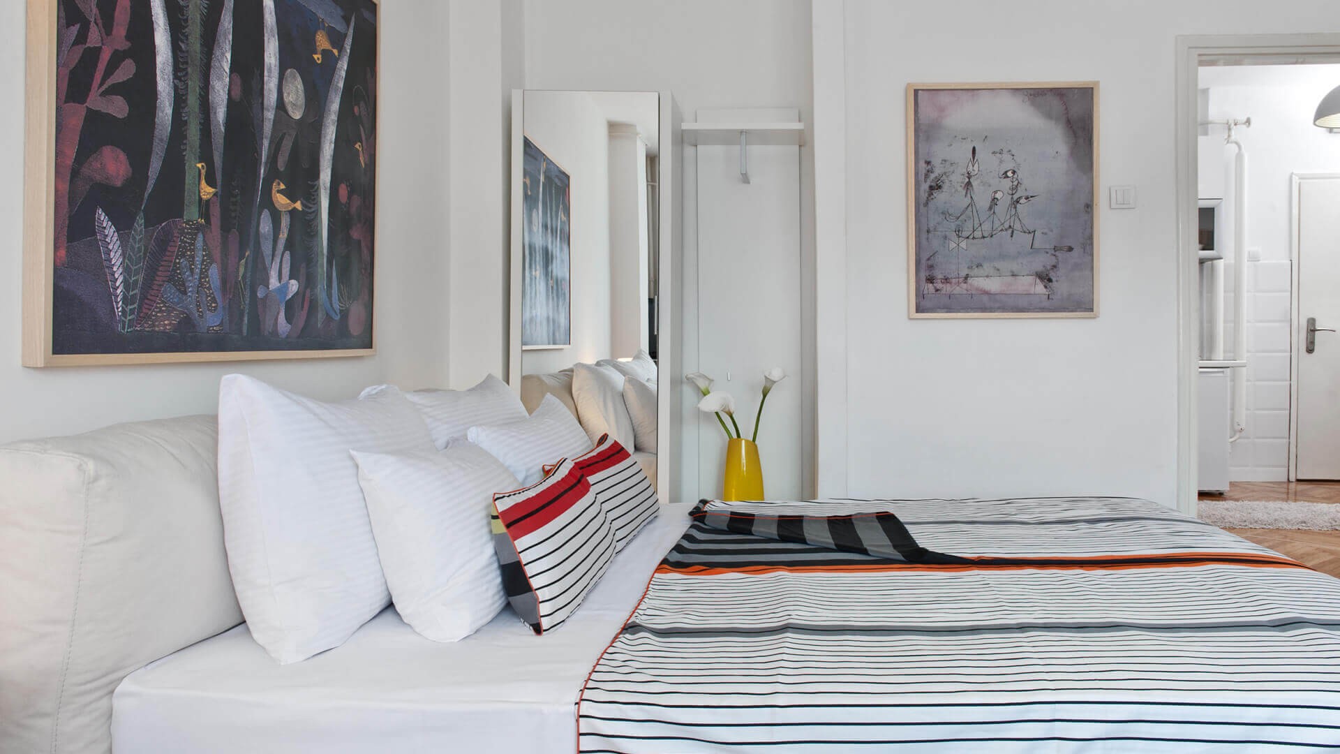 Apartman A13 Krevet u sobi