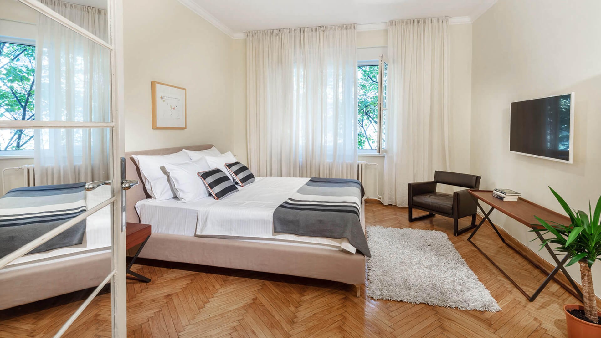 Trosoban apartman A14 Spavaća soba