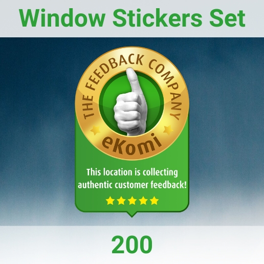 eKomi Stickers Set 200