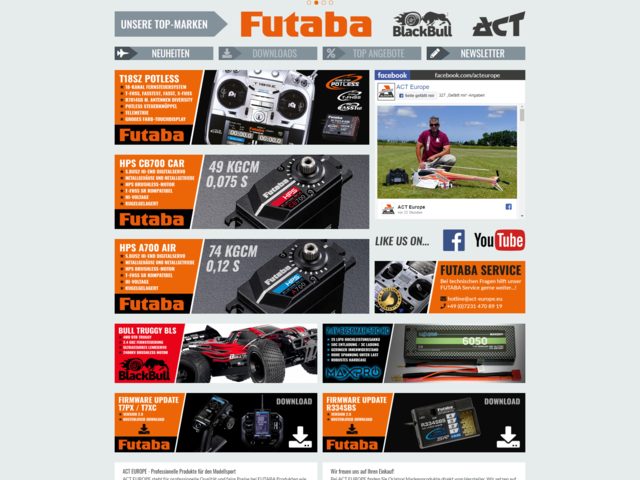 ACT Europe übernimmt Service für Futaba-Produkte