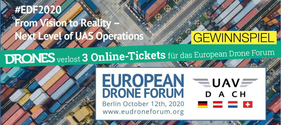 Gewinnspiel: Tickets zum European Drone Forum